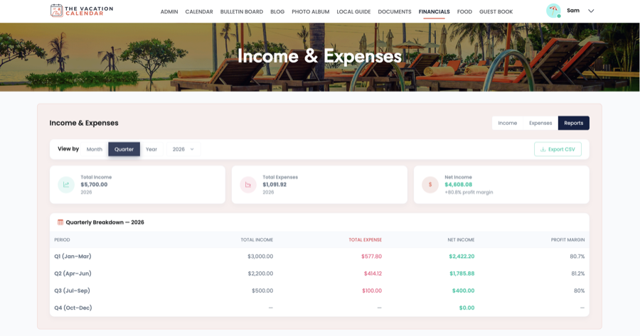 Expense & Income Tracking