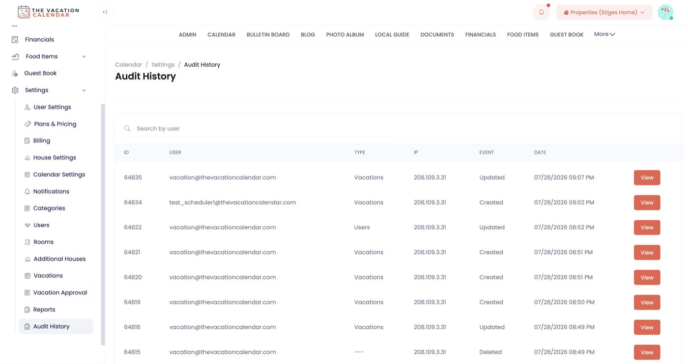 Audit History